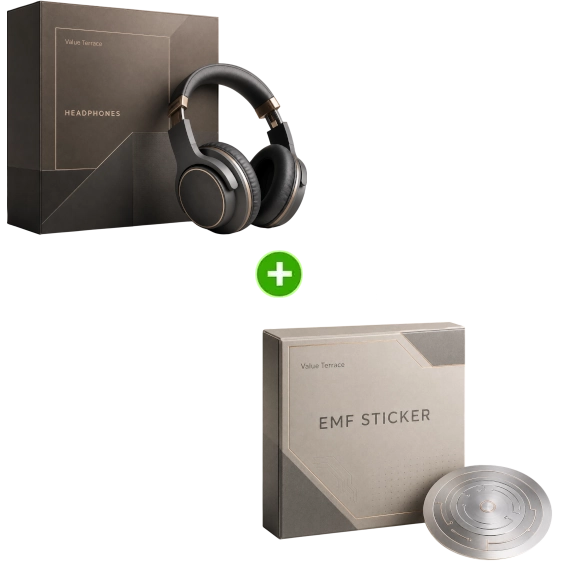 Value Terrace 1 Headphone Set + 1 EMF Sticker